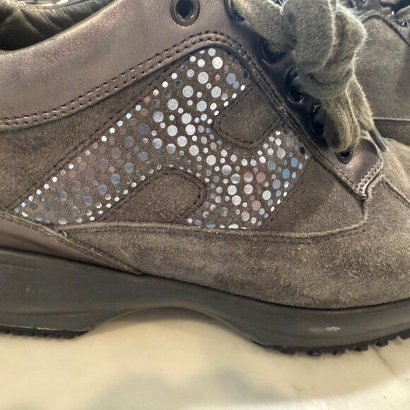 Hogan Shoes - Grey Suede Hogan Tennis Shoes Size 37